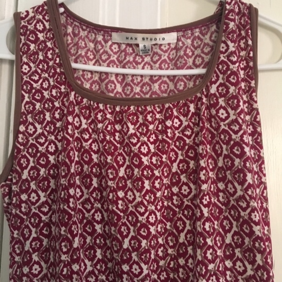 Max Studio Autumn colors sleeveless fit & flare dress - Picture 5 of 6